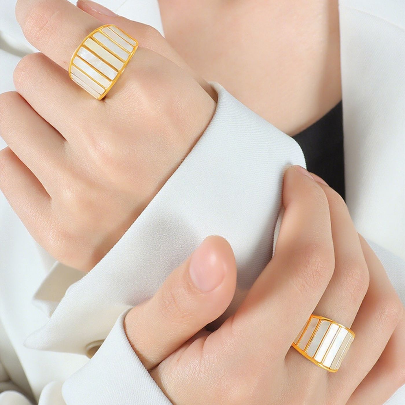 Bague Voile Nacré