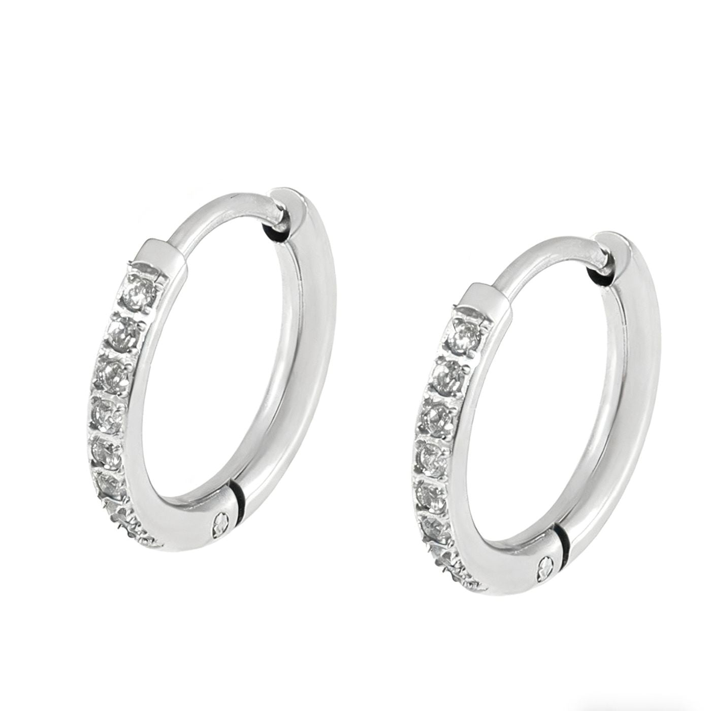 Boucles d’oreilles créoles pavées
