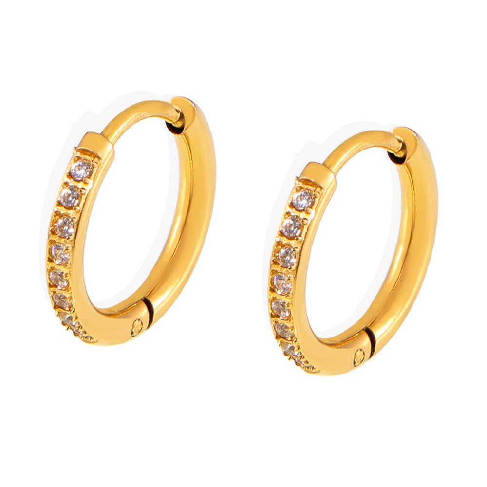 Boucles d’oreilles créoles pavées