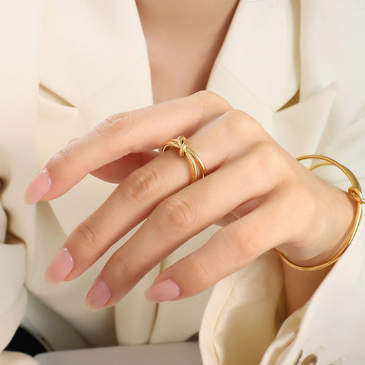 Bague Double Torsade