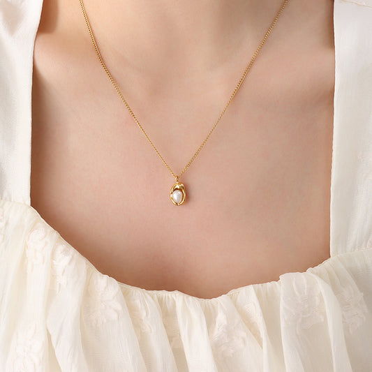 Collier en Perles d’Eau Douce Naturelles Irregulières